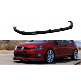 Накладка сплиттер на передний бампер на Volkswagen Golf VII Sport Pack